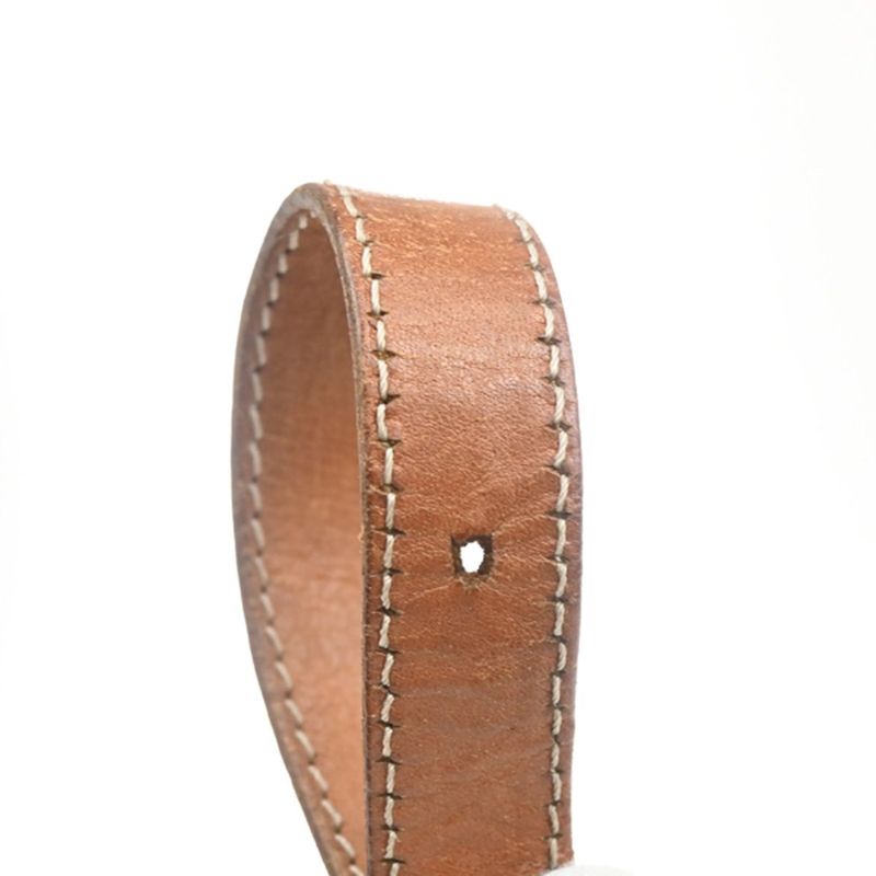 Celine Shoulder Bag Macadam Pattern Brown Leather 04ka747