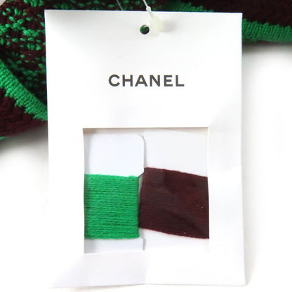 CHANEL 23A P75435 100% Cashmere Coco Mark Button Allover Pattern Crewneck