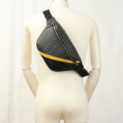 Fendi Belt Bag Diagonal 7va434 A9XS Body Bag PVC Leather Men