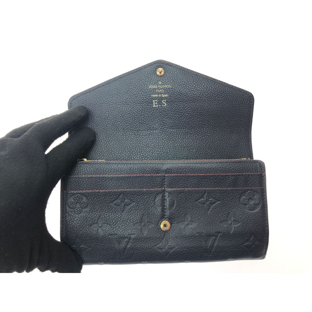 Louis Vuitton Women's Long Wallet Monogram Empreinte Portefeuille Sara