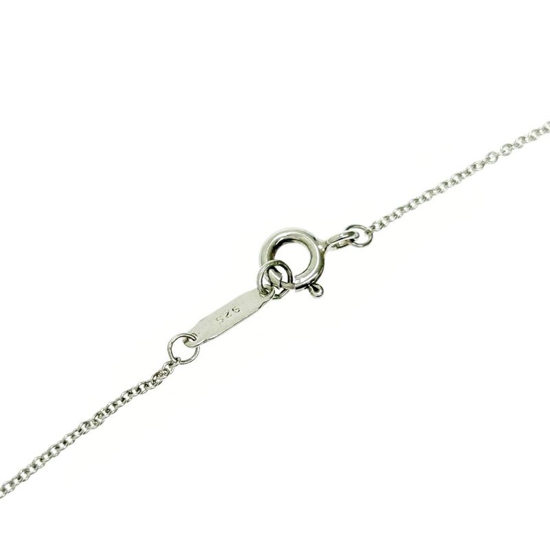 Tiffany & Co Silver Return to Mini Double Heart Necklace 3.0g 925 Engraved
