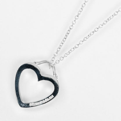 Tiffany & Co Sentimental Heart 925 Silver Ladies 2.4g Necklace