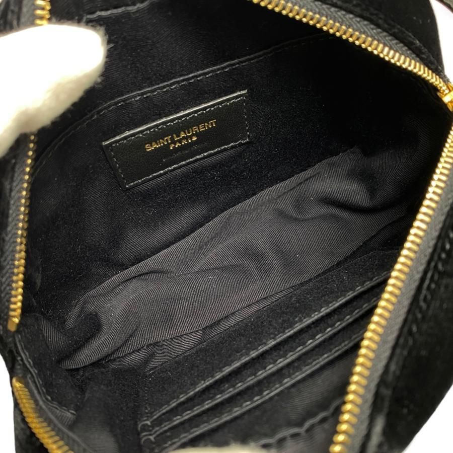 Saint Laurent Shoulder Bag Lou Camera Bag Ptr534817 Quilted Fringe Black Gold