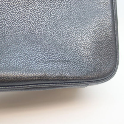 Chanel No 5 Black Caviar Skin Ghardware 2WAY Vanity Shoulder Bag Vanity Bag