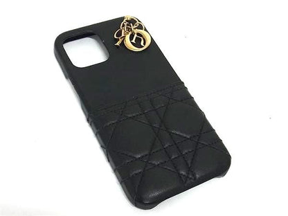 Christian Dior Lady Dior Cannage Leather Iphone12promax Compatible Iphone