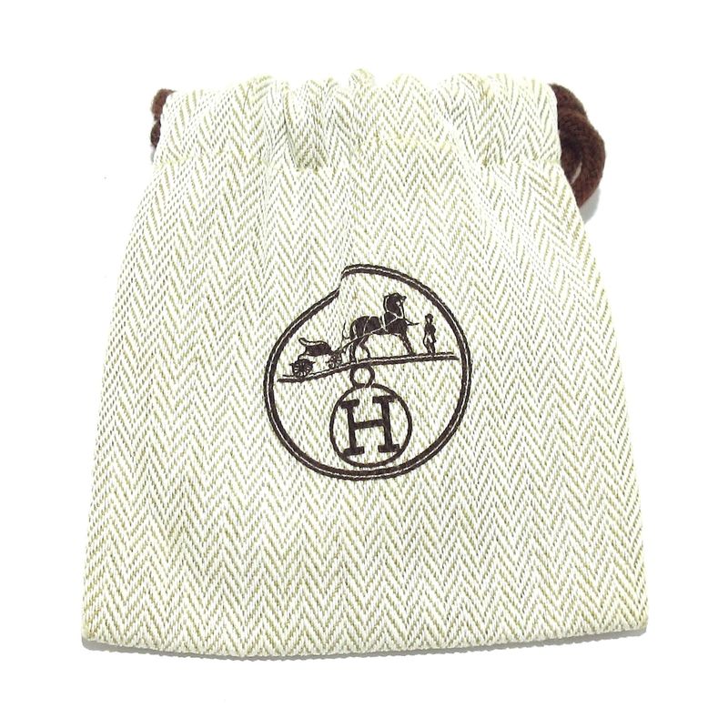 Hermes Bangle Click H Gold×white×orange Zebra