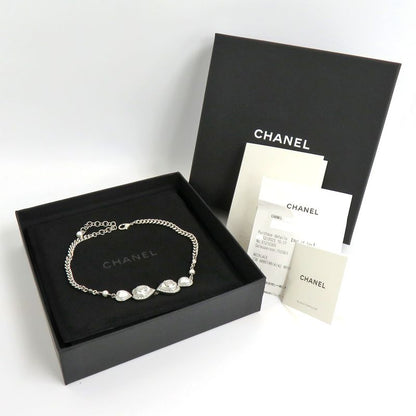 Chanel Necklace Heart Rhinestone Silver 23B Abb614b Fake Pearl Coco
