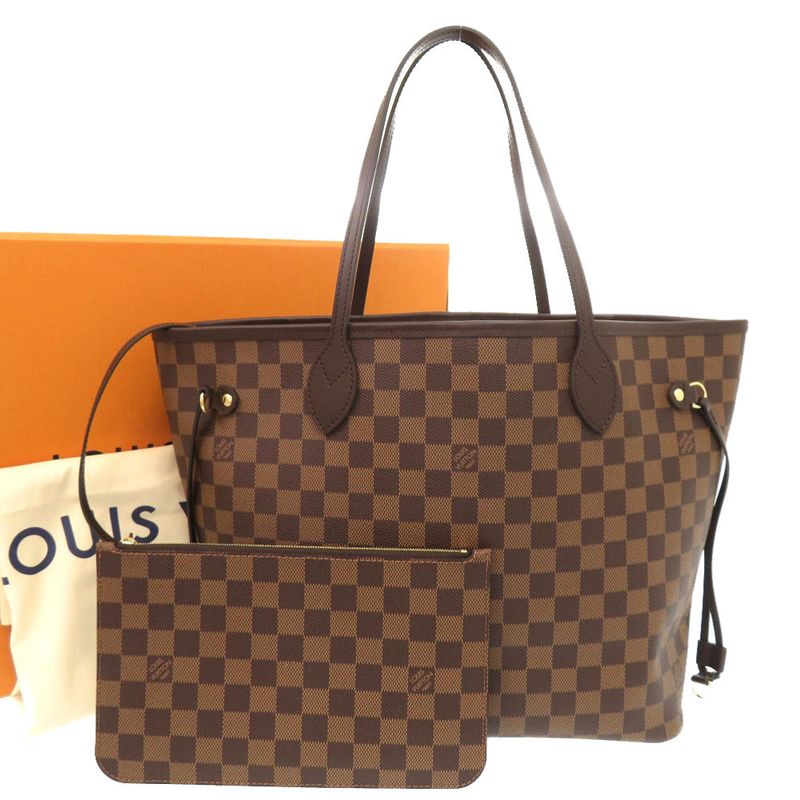 Louis Vuitton Current New Shape Neverfull MM Damier Threes N40599 Tote Bag LV