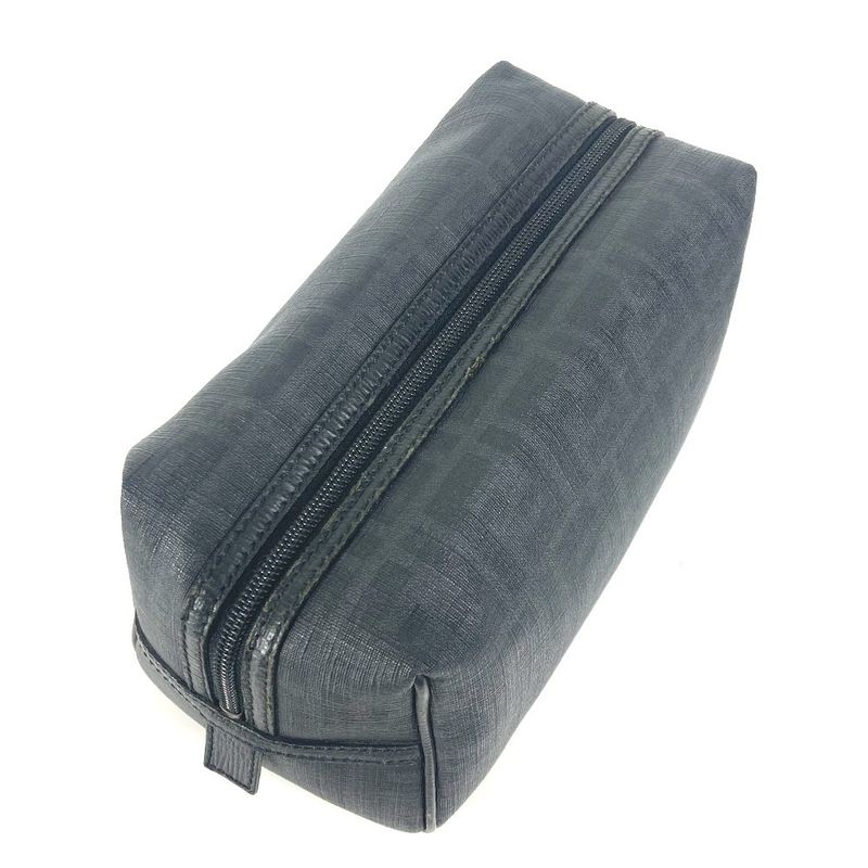 Fendi Second Bag Zucca Logo PVC Black