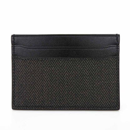 Bulgari Card Case 32584 Weekend PVC Leather Gray Black Men Bvlgari