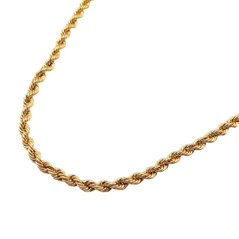 Christian DIOR Necklace Twisted Gold Plated Vintage Gold