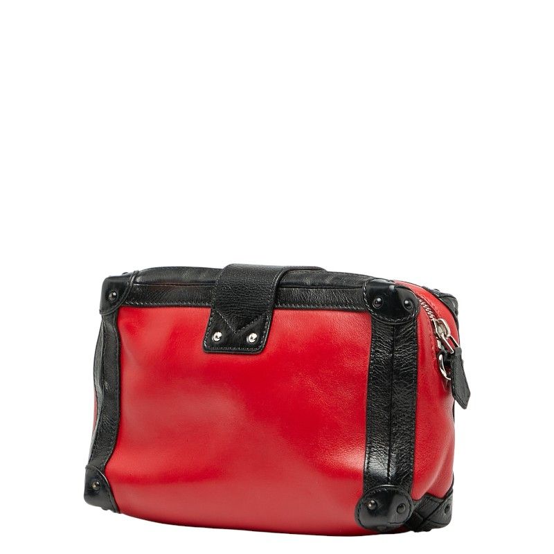 Louis Vuitton Petite Mal Soft MM Red Black Leather Women Louis Vuitton