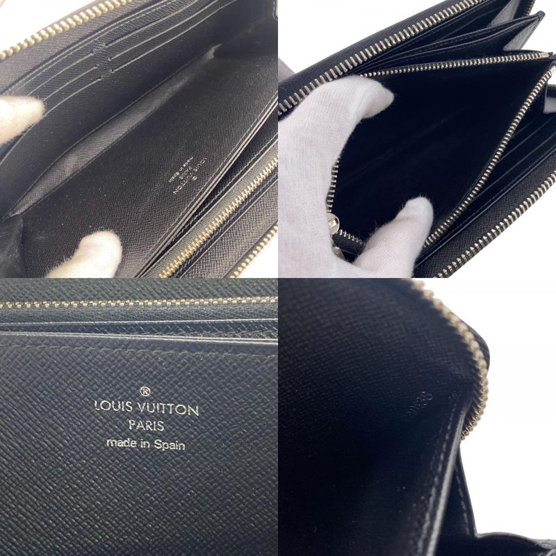 Louis Vuitton M61857 Epi Long Wallet Brand Card Holder Coin Purse Black Men's