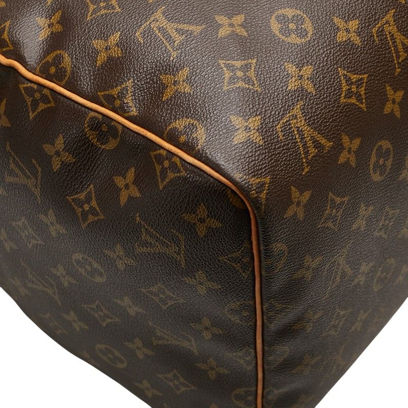 Louis Vuitton Monogram Keepall 55 Boston Bag Travel Bag M41424 Brown PVC