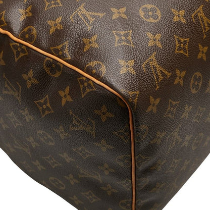 Louis Vuitton Monogram Keepall 55 Boston Bag Travel Bag M41424 Brown PVC