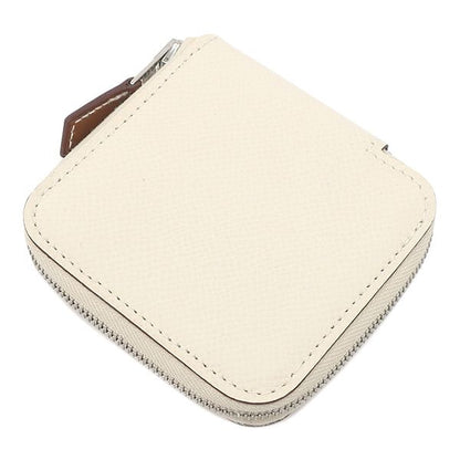 Hermes Coin Case Azap Silk Inn Mini Compact Vaux Epson Nata Silver Hardware Off