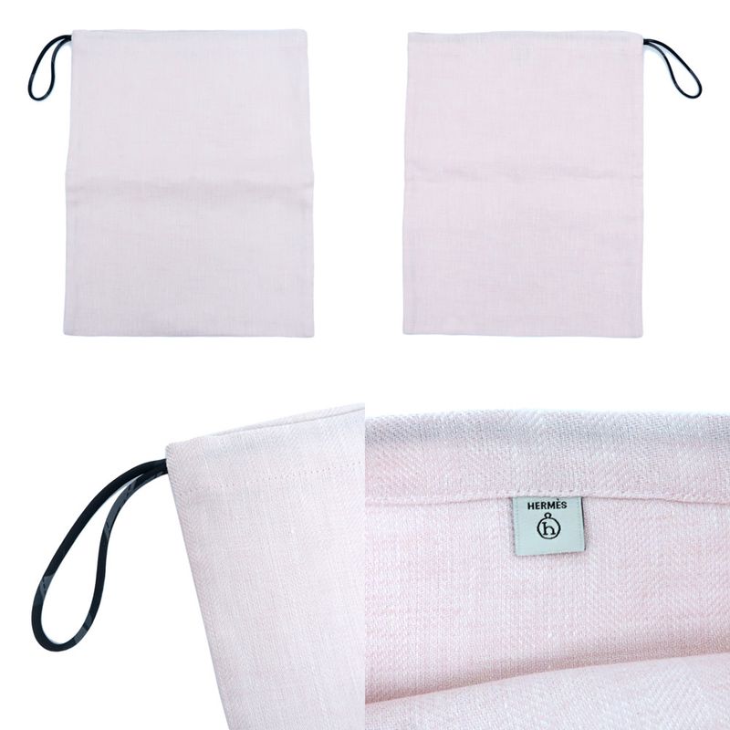 Hermes Petit H Petit Ash Drawstring Purse 3 Types Set Pouch Accessory