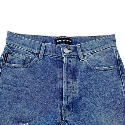 Balenciaga Skinny Cotton Denim Pants Bottoms Size 28 Men's Blue 29902