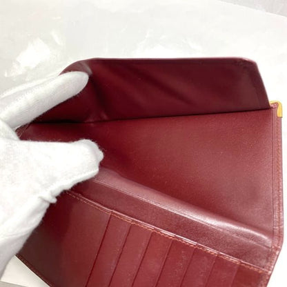 Cartier Fold Wallet Ec22951 Bordeaux Must Wallets Excellent Condition