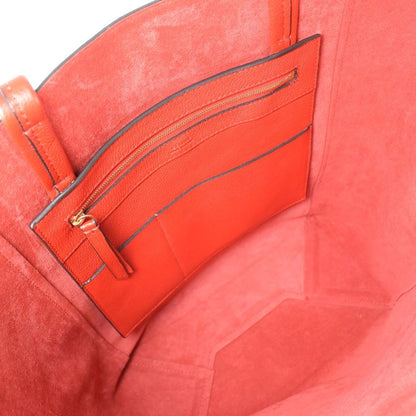 Celine Cabas Phantom With Pouch 175543 YNF 27SX Calf Red Women's Tote Bag