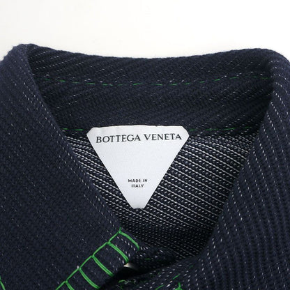 Bottega Veneta Overlock Stitch Jacket 688850 46 Navy