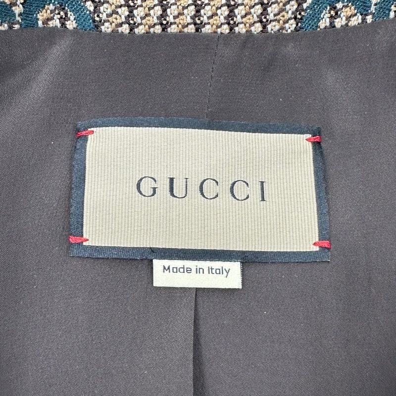 Gucci Cruise 2024 25 Collection GG Logo Wool Bomber Jacket GG Logo Wool Bomber