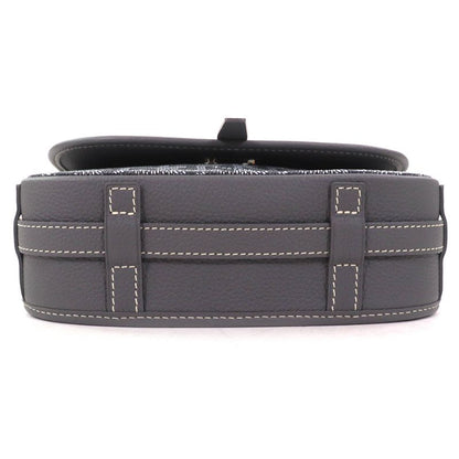 Goyard Ap111696 Belvedere PM Logo Hardware Allover Flap Shoulder Bag Grayish