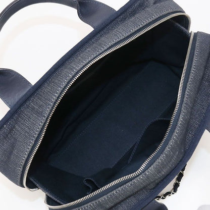 Chanel Beau Ring Bag 2WAY Deauville Boston Bag Denim 20986860 Womens
