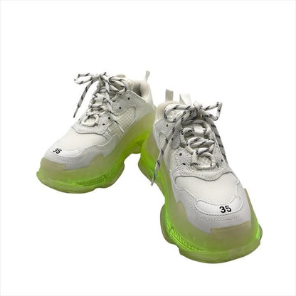 Balenciaga Triple S Clear Sole Sneakers White Green Shoes