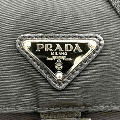 Prada Shoulder Bag Nylon Black Nylon Women Men