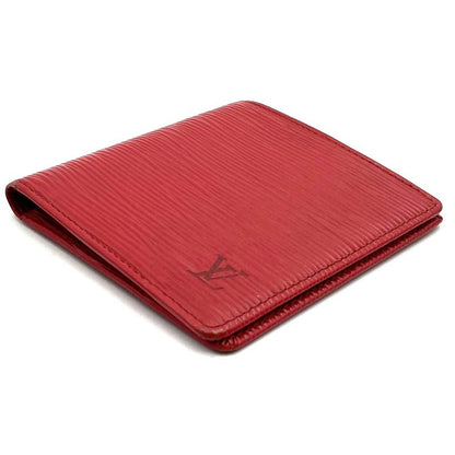 Louis Vuitton M63317 Portobier 6 Carte Cles Di Bifold Wallet Epi Red PVC Ladies