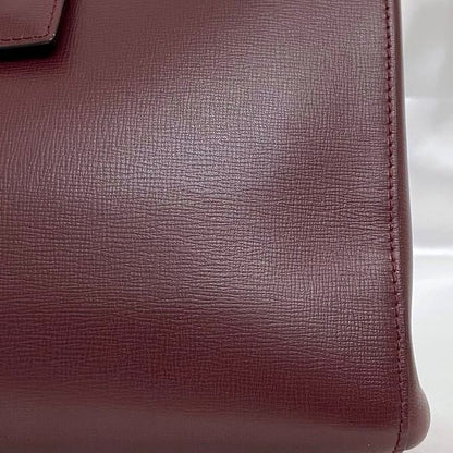 Cartier Shoulder Bag Bordeaux Must Excellent Condition Leather Preowned