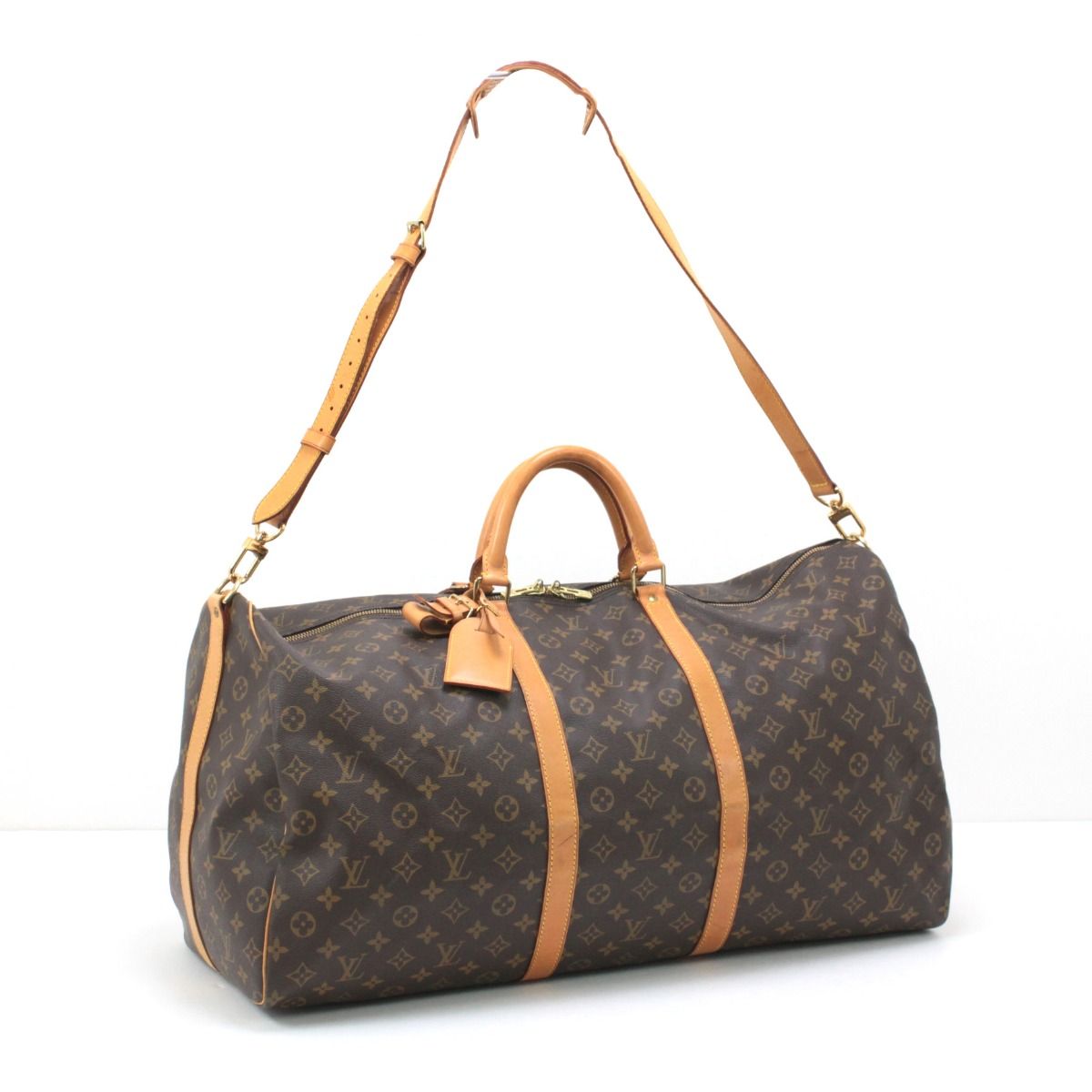 Louis Vuitton Monogram Keepall Bandouliere 60 Boston Bag