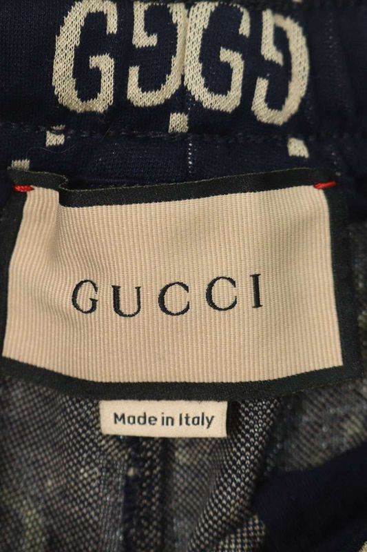Gucci 496920 X9v05 GG Jacquard Jogging Track Long Pants Men's S