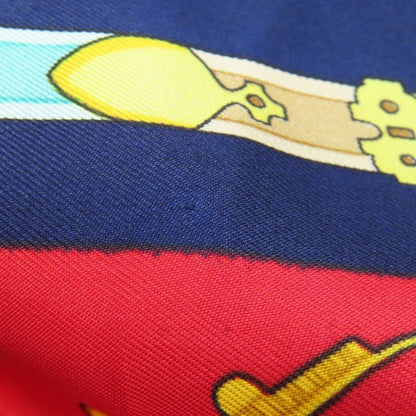 Hermes Carre 90 LES Muserolles Nose Leather Scarf Cashmere Ladies