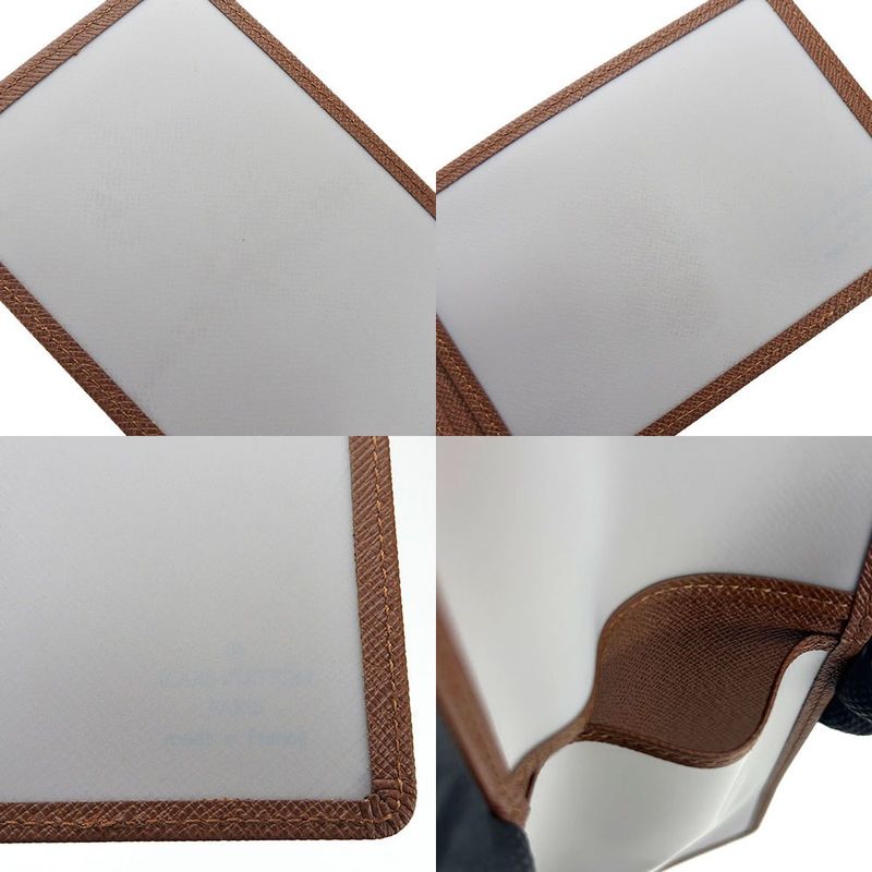 Louis Vuitton Pass Case Certificate Accessories LV Logo Small Leather Ladies