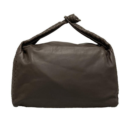 Bottega Veneta Intrecciato Dark Brown Leather Handbag