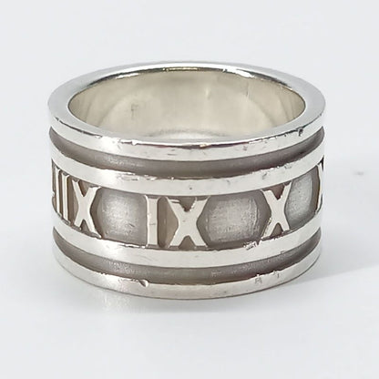 Size 14.5 11mm (0.43in) Atlas Ring 925 Silver Tiffany &co