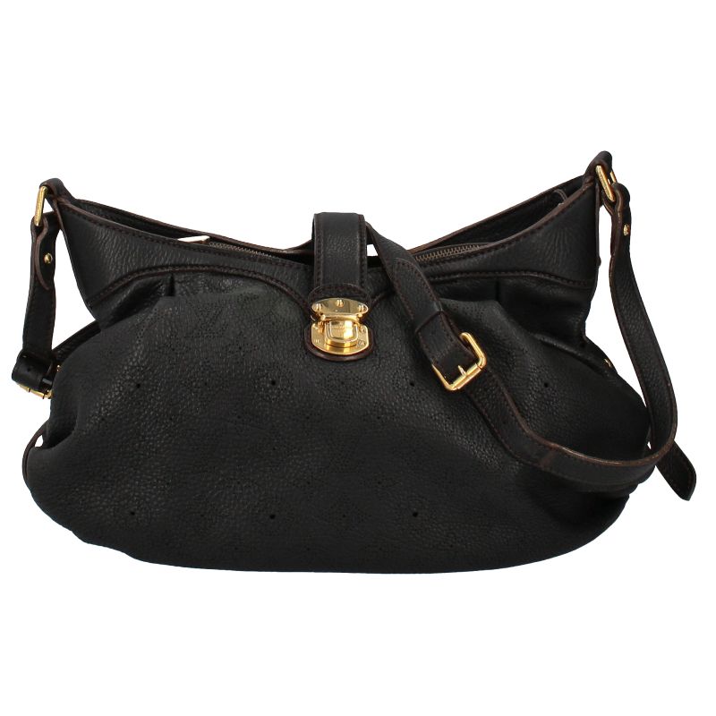 Louis Vuitton XS M95660 Mahina Women's Shoulder Bag Noir Black Excellent