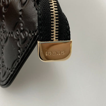 Gucci Coin Case with Key Ring 447964 1000 Black