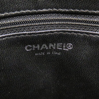 Chanel Reprint Tote Caviar Skin Black Silver Hardware 7th Tote Bag Coco Mark