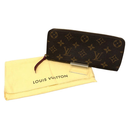 Louis Vuitton Long Wallet Monogram Portefeuille Clemence M60742 Fuchsia