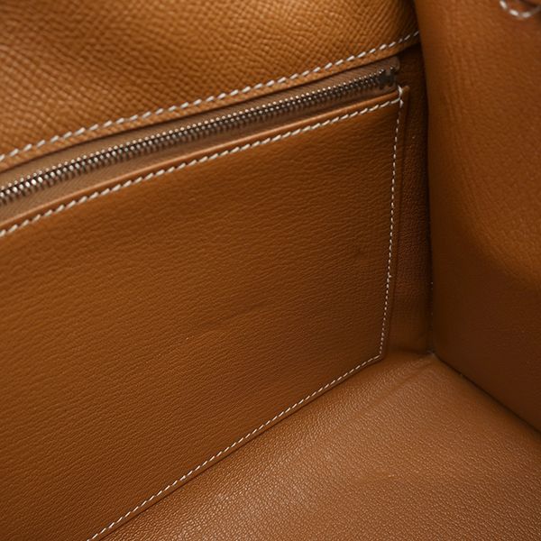 Hermes 2-Way Bag Kelly 28 Outer Stitch Vaux Epson Gold Silver Hardware Brown