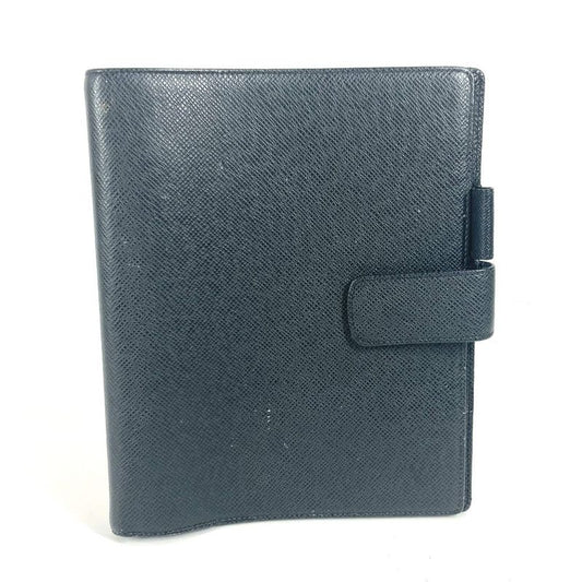 Louis Vuitton Notebook Cover Agenda GM R20232 Taiga Leather Ardoise Black