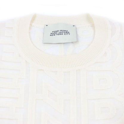  Fendi MARC Jacobs Fendi MARC Jacobs 2022 Fzx131 Wool 77% Logo Allover Pattern