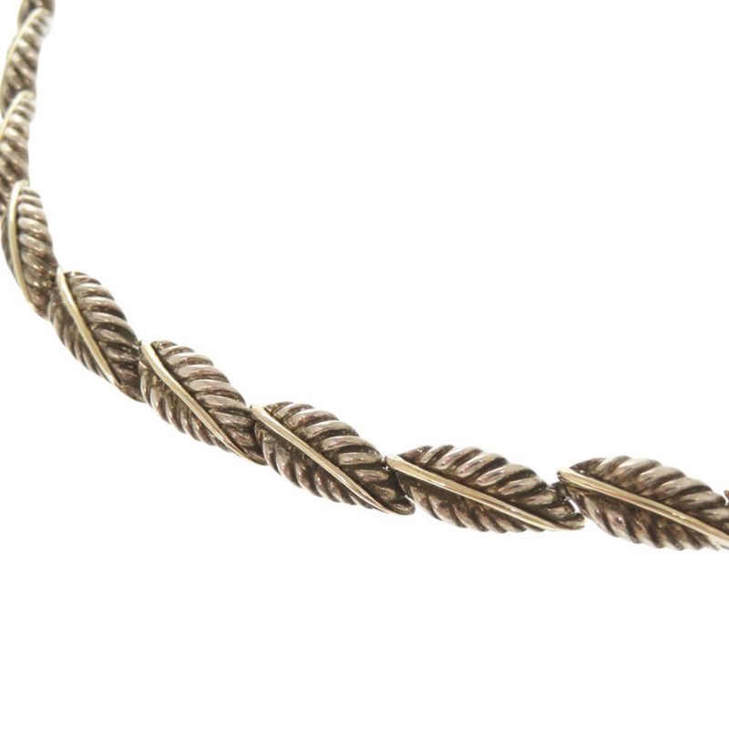 Tiffany & Co 925 Silver 18K Yellow Gold Silver Gold Necklace 0628 Tiffany & Co