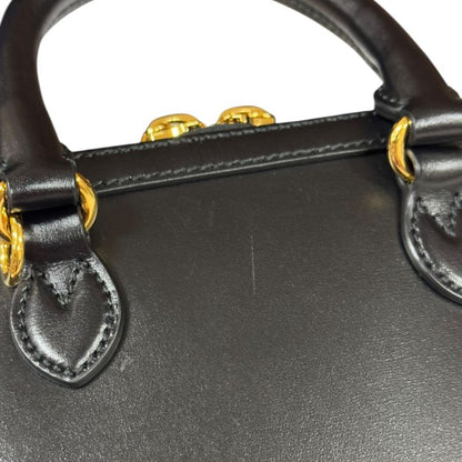 Gucci Horsebit 1955 Shoulder Bag Leather 640716 Black Ladies Gucci