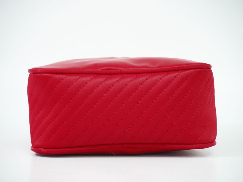 Authentic Yves Saint Laurent YVES Saint Laurent YSL Nylon Handbag Red Bag