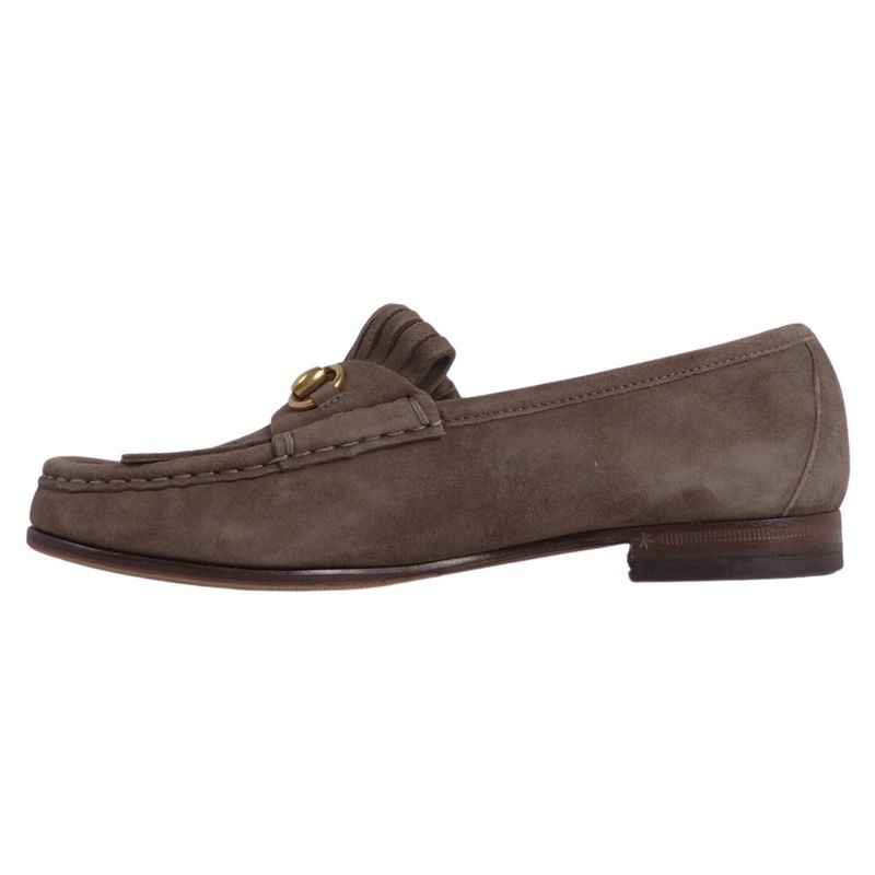 Gucci Loafers Moccasins Quilted Horsebit Suede