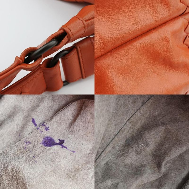 Bottega Veneta Campana Intrecciato Orange Lambskin B02699459y